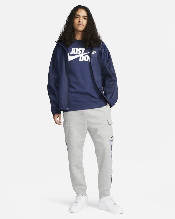 Camiseta Nike Sportswear JDI Hombre Azul Marino Blancas | YADWF-1892