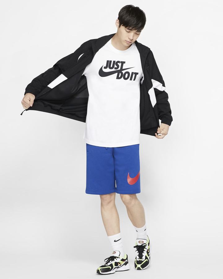 Camiseta Nike Sportswear JDI Hombre Blancas Negras | PKVWF-3892