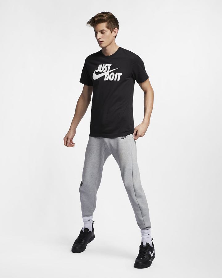 Camiseta Nike Sportswear JDI Hombre Negras Blancas | XOYQT-1532