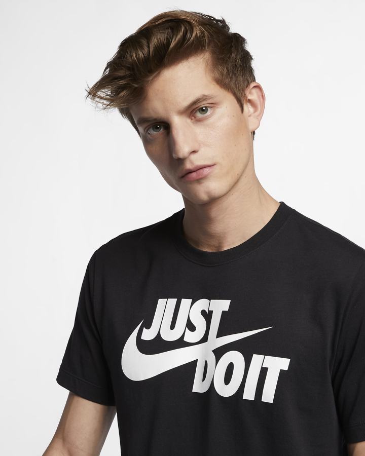 Camiseta Nike Sportswear JDI Hombre Negras Blancas | XOYQT-1532