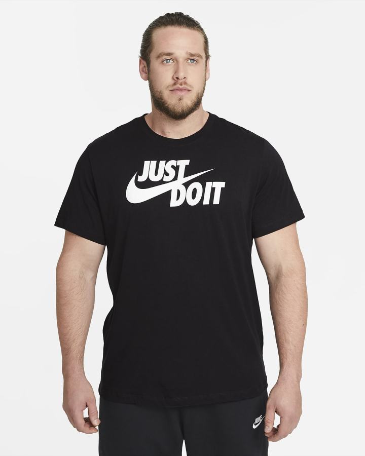 Camiseta Nike Sportswear JDI Hombre Negras Blancas | XOYQT-1532