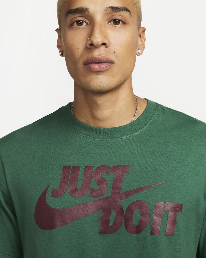Camiseta Nike Sportswear JDI Hombre Verde | LATQF-6049
