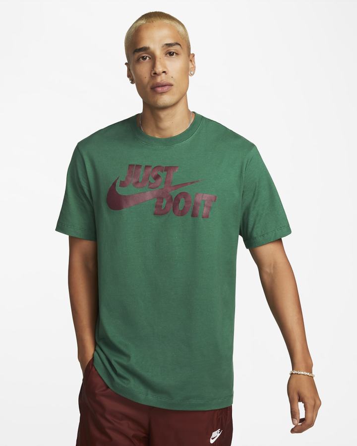 Camiseta Nike Sportswear JDI Hombre Verde | LATQF-6049