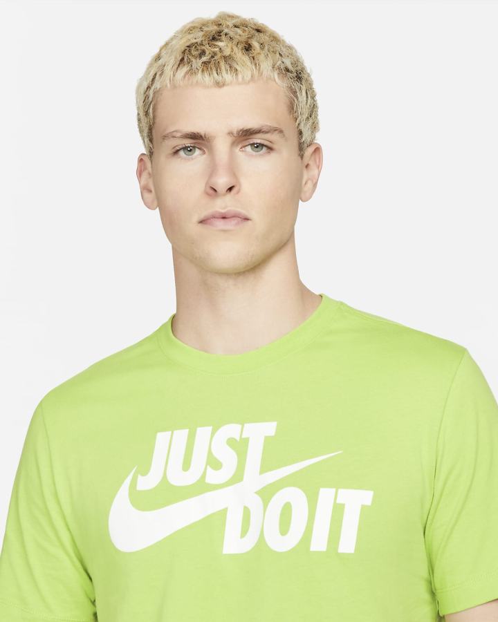 Camiseta Nike Sportswear JDI Hombre Verde Blancas | QHXVT-6807
