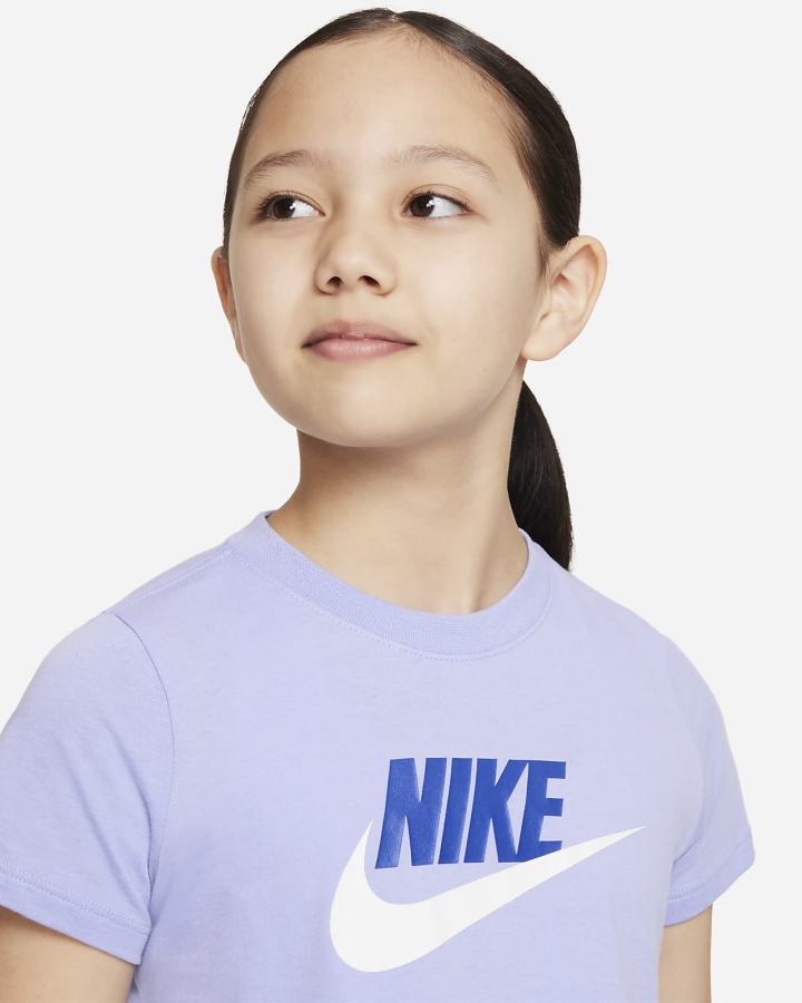 Camiseta Nike Sportswear Kids Cropped Niña Moradas | CKWFY-5913