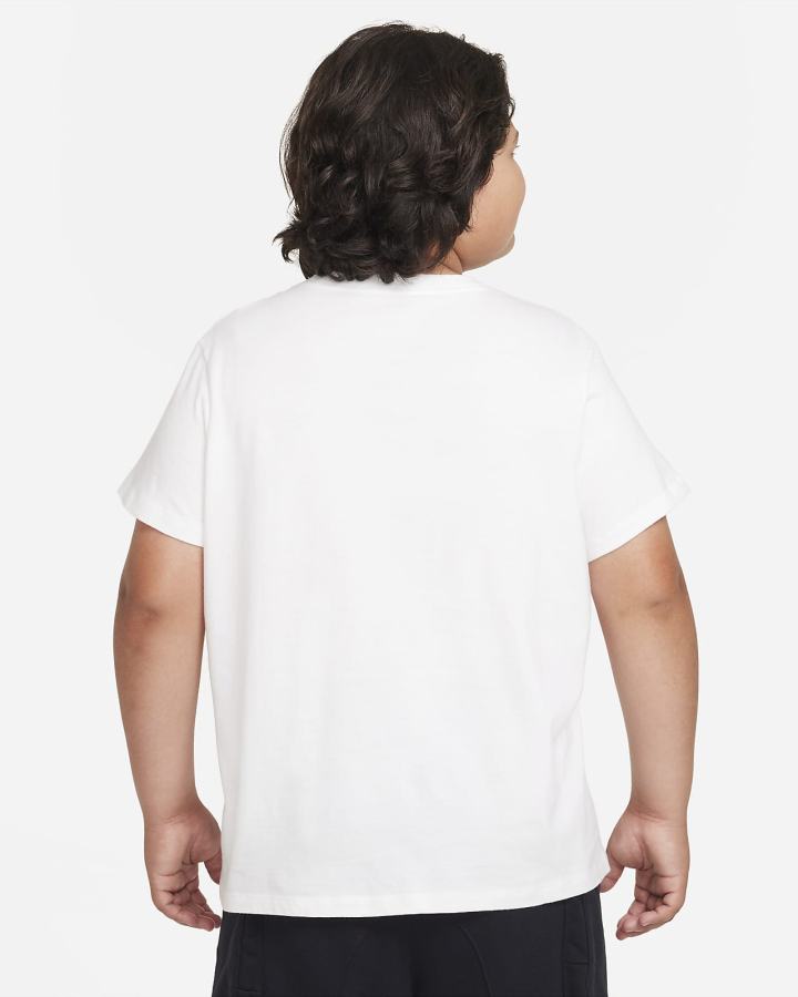 Camiseta Nike Sportswear Kids (Extended Size) Niño Blancas | KSUXJ-6483