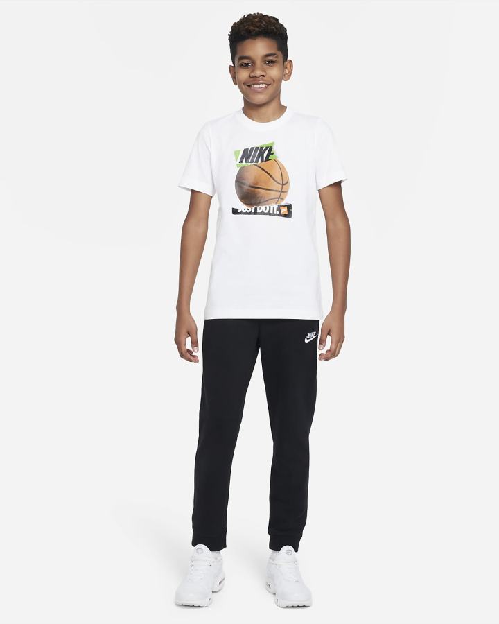 Camiseta Nike Sportswear Kids (Extended Size) Niño Blancas | RFOHI-4172