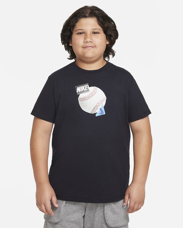 Camiseta Nike Sportswear Kids (Extended Size) Niño Negras | RJPNA-8749