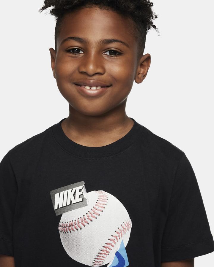 Camiseta Nike Sportswear Kids (Extended Size) Niño Negras | SIDLN-4751