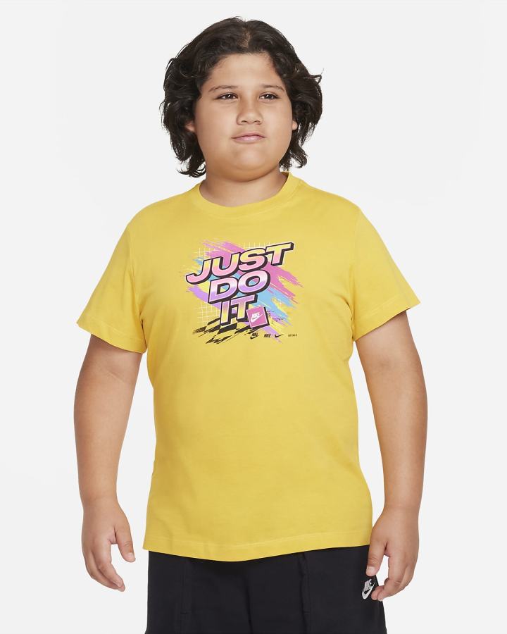Camiseta Nike Sportswear Kids (Extended Size) Niño Negras | UWEAY-6387