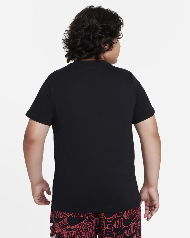 Camiseta Nike Sportswear Kids (Extended Size) Niño Negras | VPLGH-1236