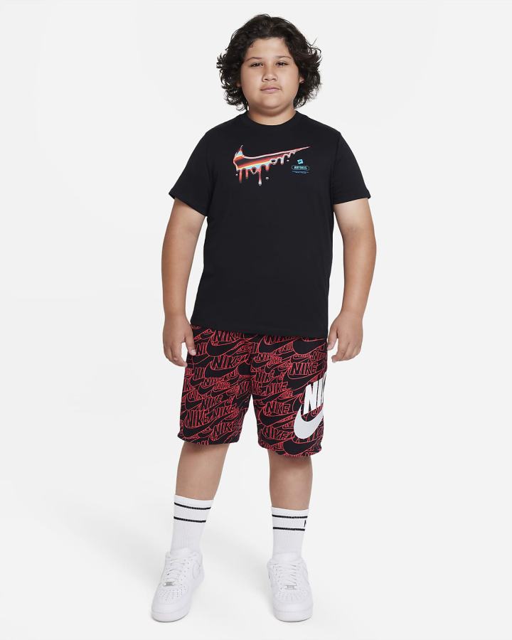 Camiseta Nike Sportswear Kids (Extended Size) Niño Negras | VPLGH-1236
