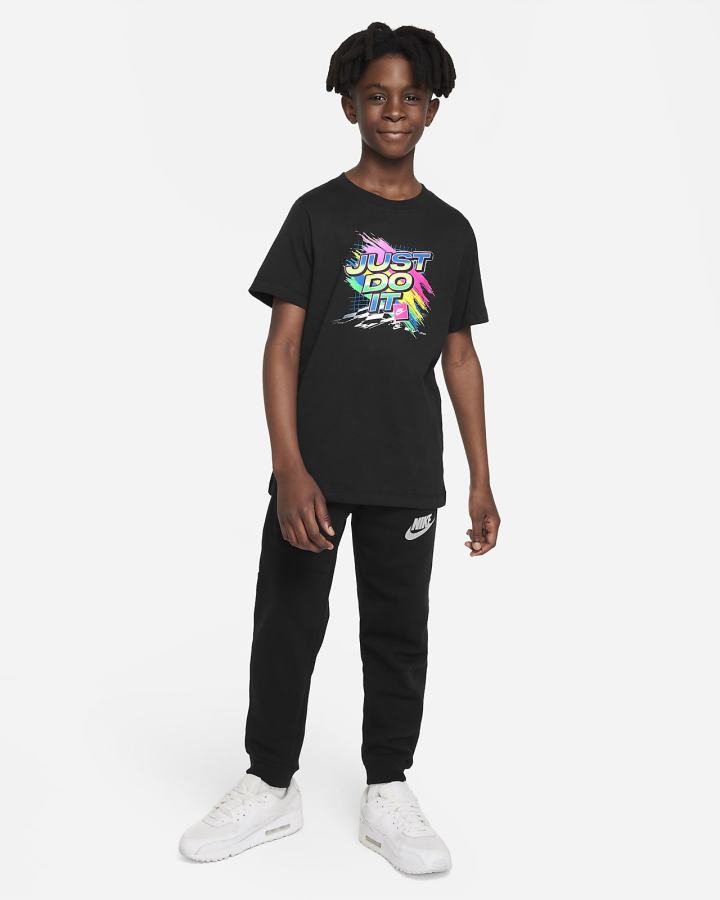 Camiseta Nike Sportswear Kids (Extended Size) Niño Negras | WGCYA-5371