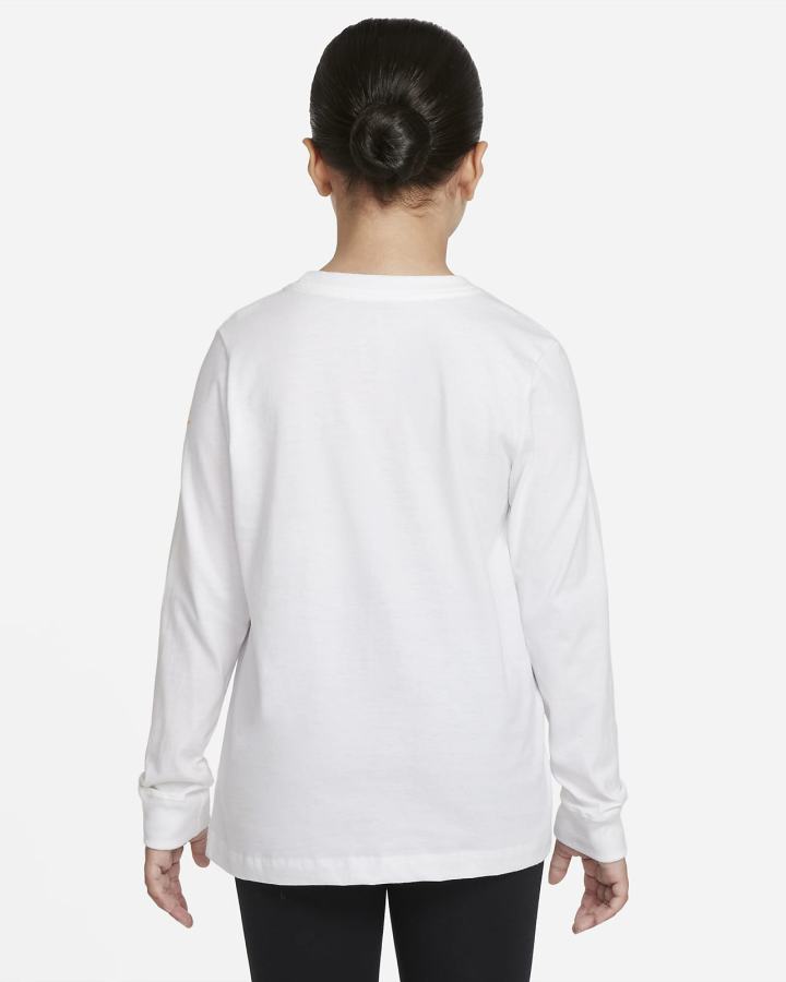 Camiseta Nike Sportswear Kids Long-Sleeve Niño Blancas | EJRDI-6287