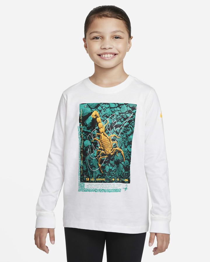 Camiseta Nike Sportswear Kids Long-Sleeve Niño Blancas | EJRDI-6287