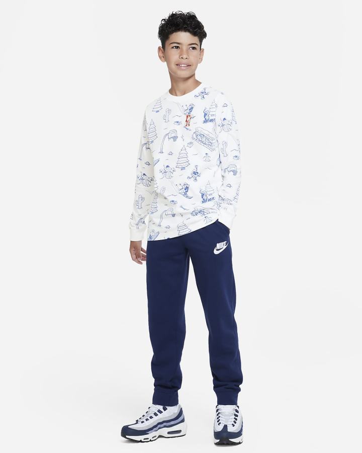 Camiseta Nike Sportswear Kids Long-Sleeve Niña Blancas | FMGEH-5209