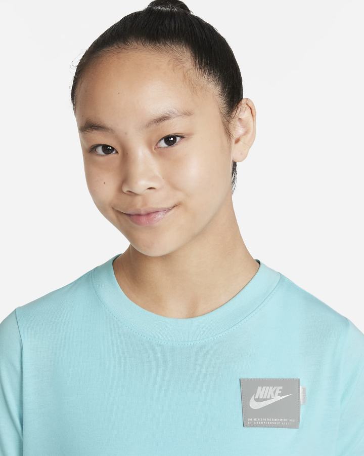 Camiseta Nike Sportswear Kids Long-Sleeve Niña Azules | FMLCK-4286