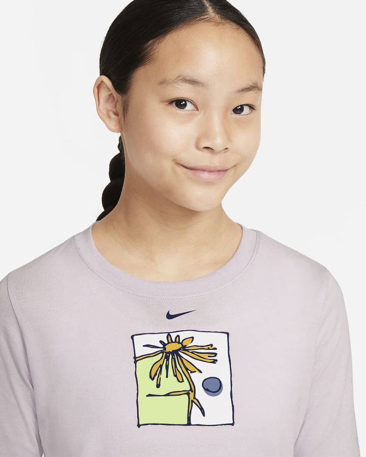 Camiseta Nike Sportswear Kids Long-Sleeve Niña Moradas | SBHXR-7581