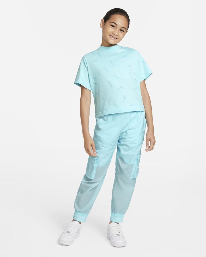 Camiseta Nike Sportswear Kids Niña Azules | PLWVM-7046