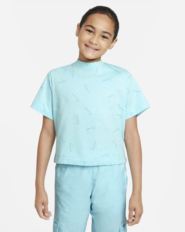 Camiseta Nike Sportswear Kids Niña Azules | PLWVM-7046