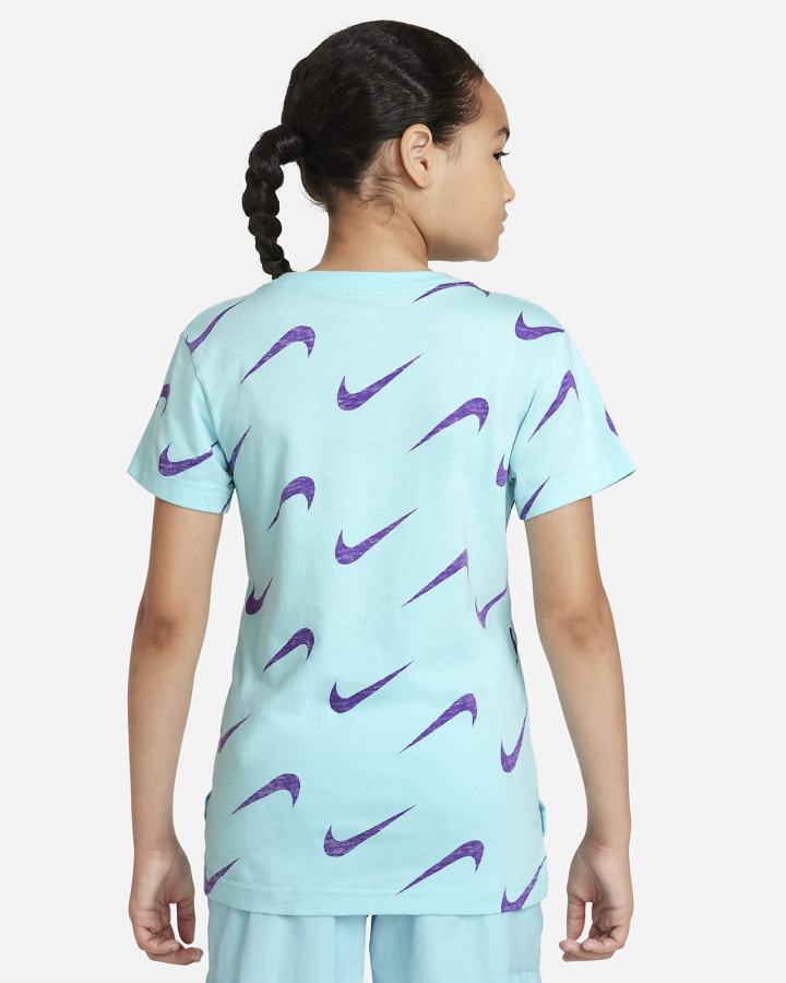 Camiseta Nike Sportswear Kids Niña Azules | YRKTZ-4095
