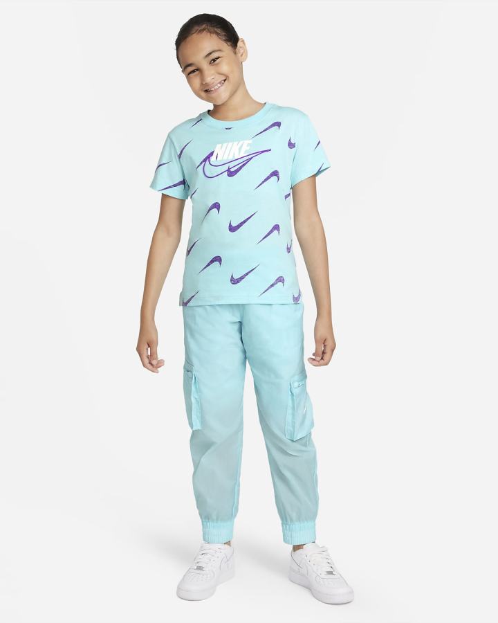 Camiseta Nike Sportswear Kids Niña Azules | YRKTZ-4095