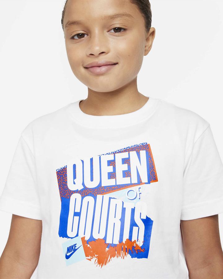 Camiseta Nike Sportswear Kids Niña Blancas | GLTUI-2351