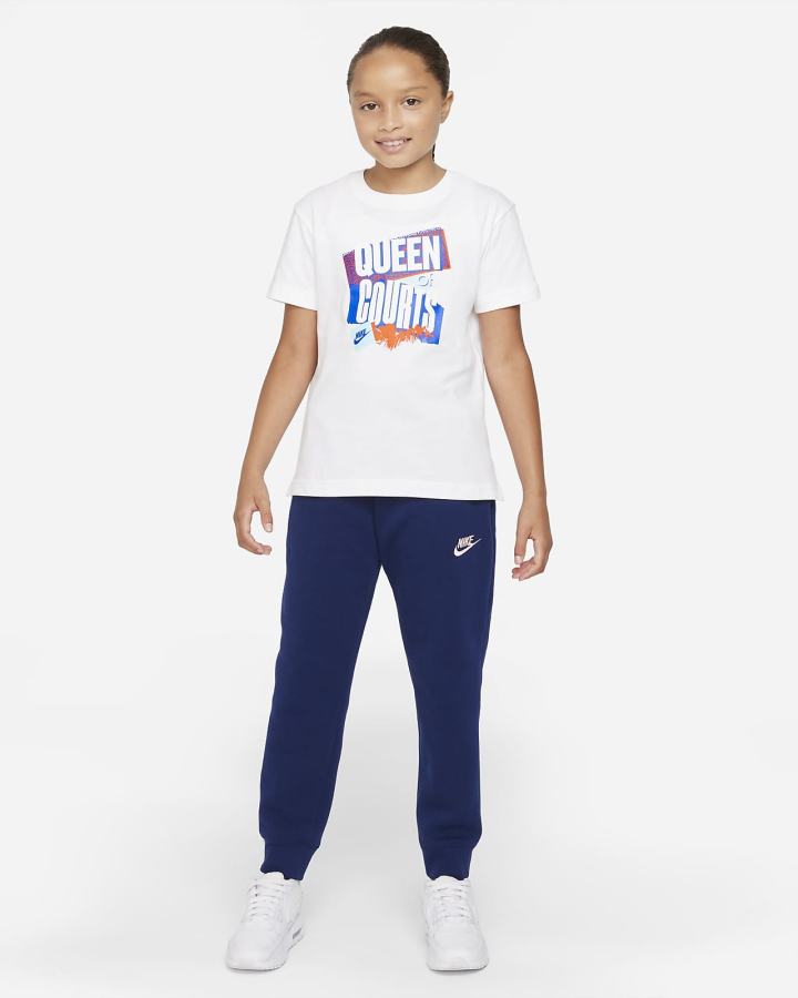 Camiseta Nike Sportswear Kids Niña Blancas | GLTUI-2351