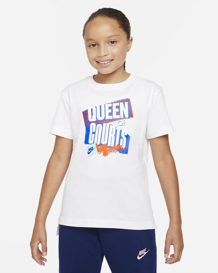 Camiseta Nike Sportswear Kids Niña Blancas | GLTUI-2351