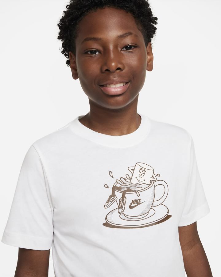 Camiseta Nike Sportswear Kids Niña Blancas | JCZMQ-4327