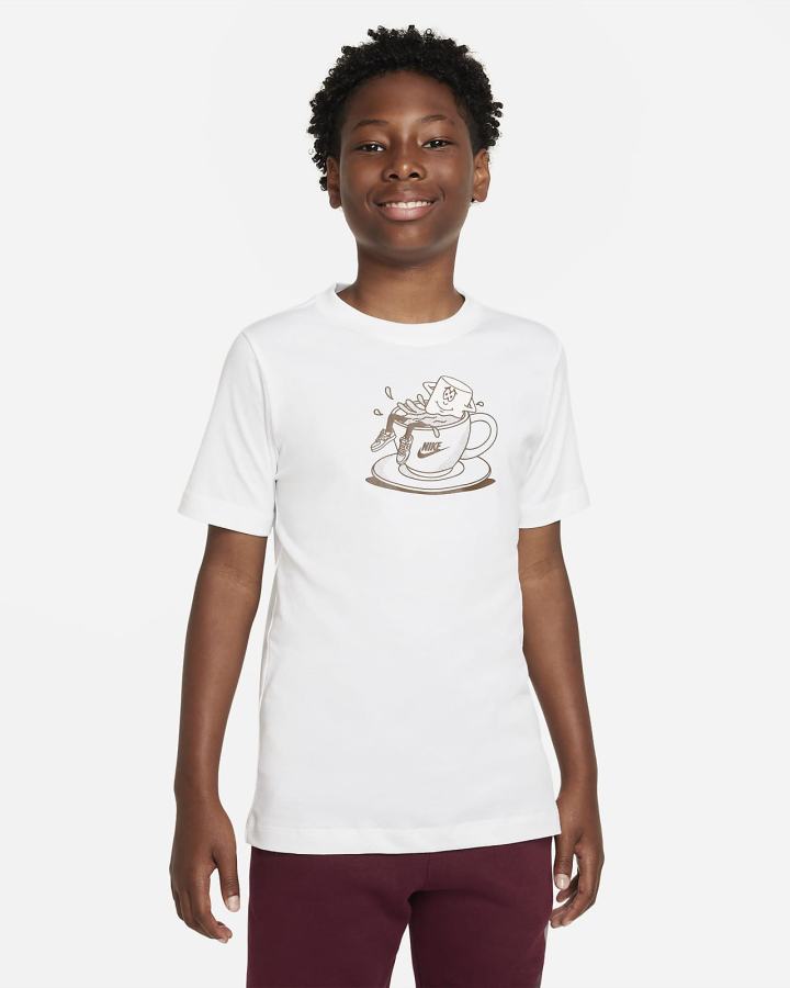 Camiseta Nike Sportswear Kids Niña Blancas | JCZMQ-4327