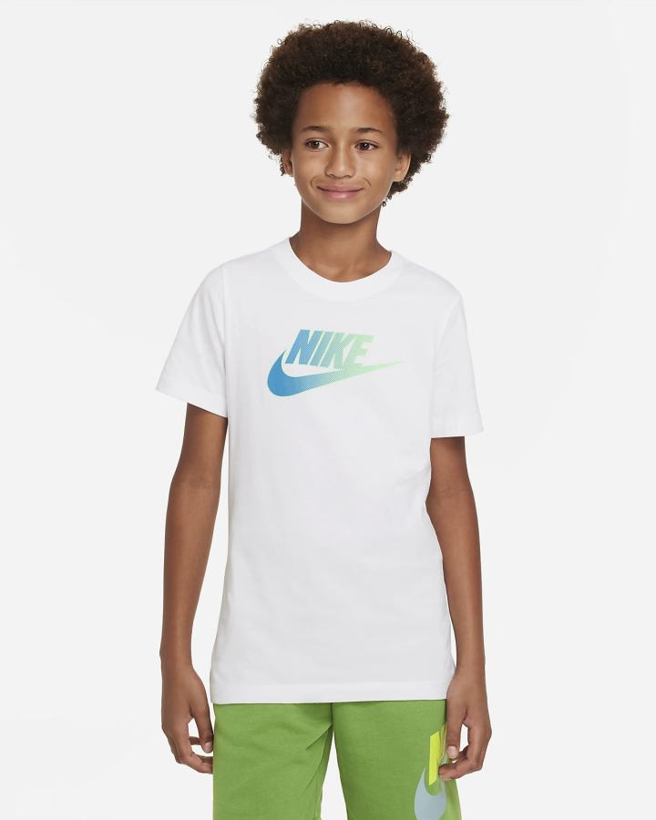 Camiseta Nike Sportswear Kids Niña Blancas | MQBTZ-8329