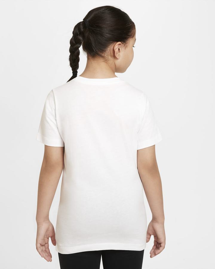 Camiseta Nike Sportswear Kids Niña Blancas | UEQBZ-2471