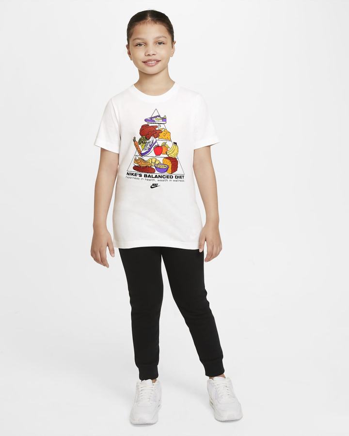 Camiseta Nike Sportswear Kids Niña Blancas | UEQBZ-2471