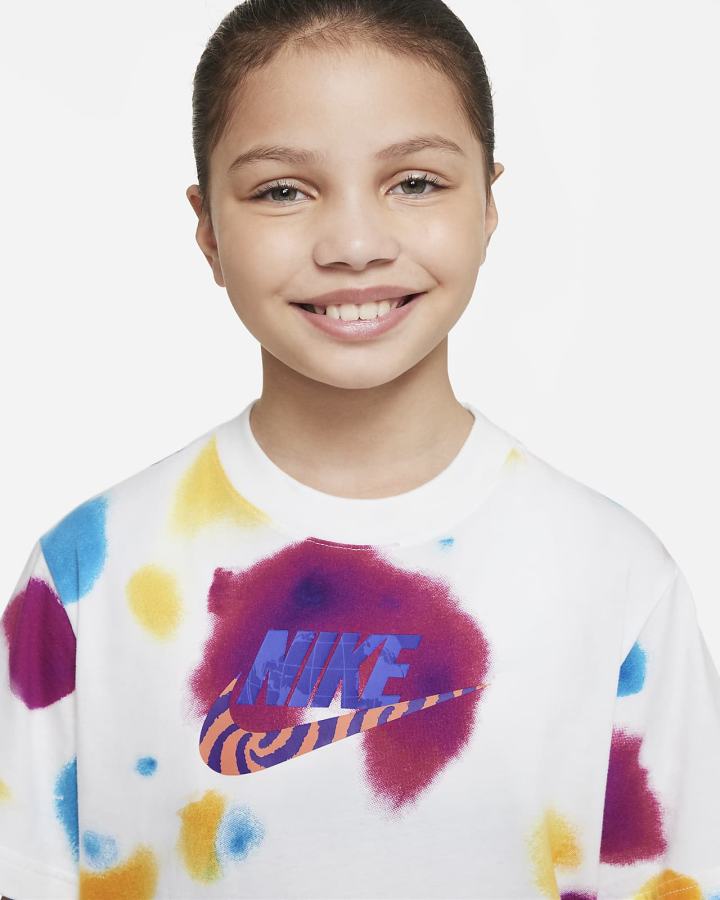 Camiseta Nike Sportswear Kids Niña Blancas | WCUXZ-1806