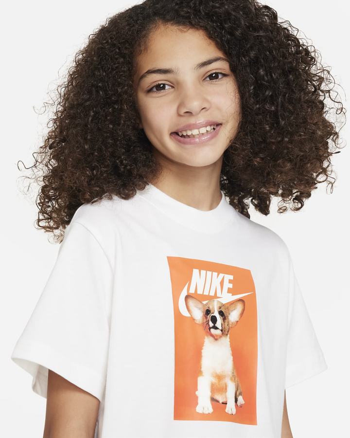 Camiseta Nike Sportswear Kids Niña Blancas | WGSNZ-0461