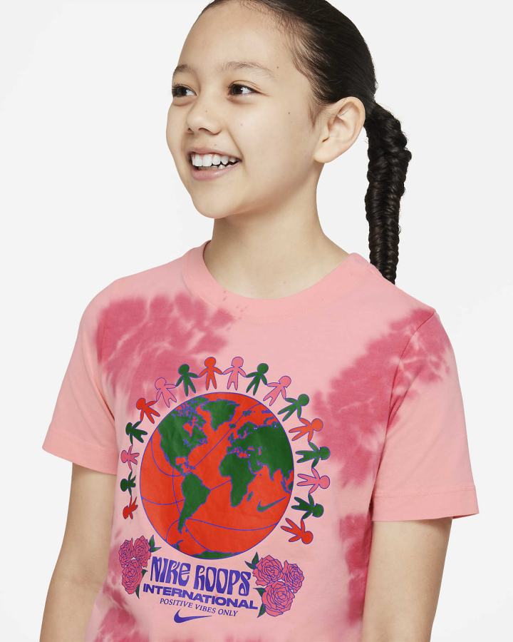 Camiseta Nike Sportswear Kids Niña Coral | BFXGP-1584