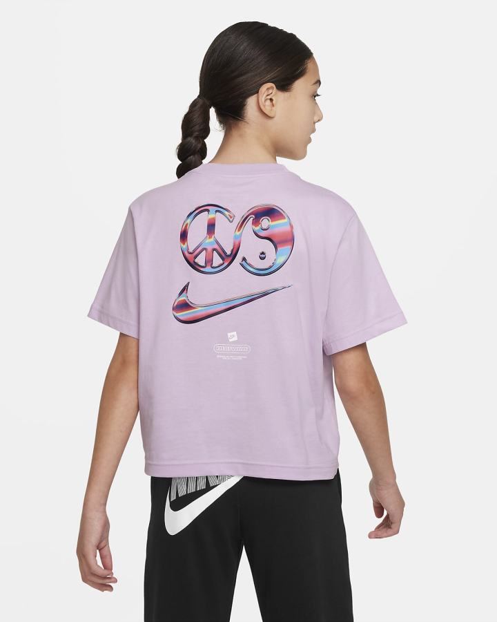 Camiseta Nike Sportswear Kids Niña Moradas | FBNTU-2593
