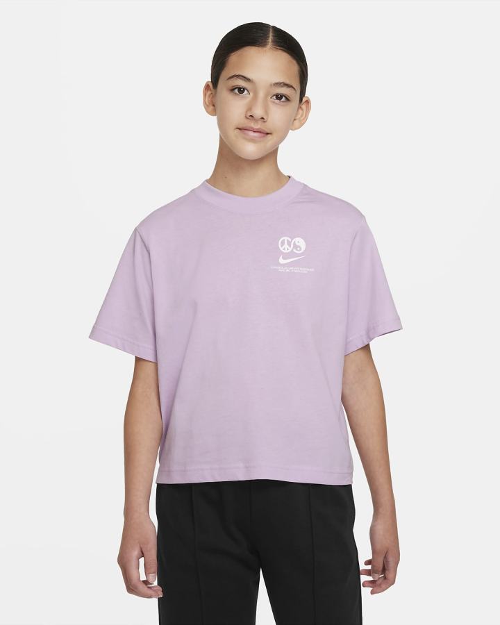 Camiseta Nike Sportswear Kids Niña Moradas | FBNTU-2593