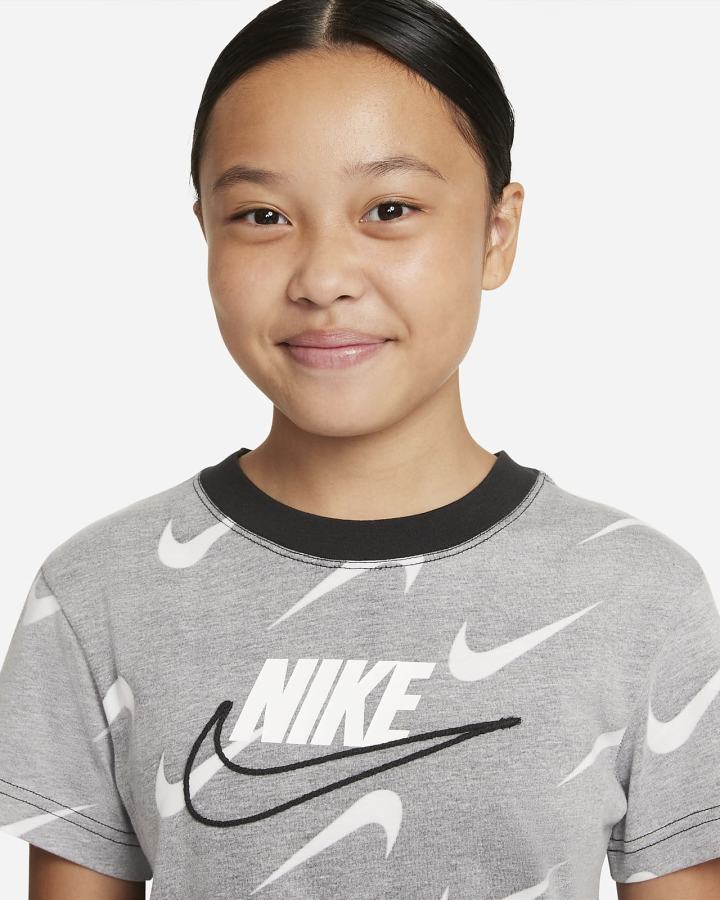 Camiseta Nike Sportswear Kids Niña Negras | AFXMZ-6210