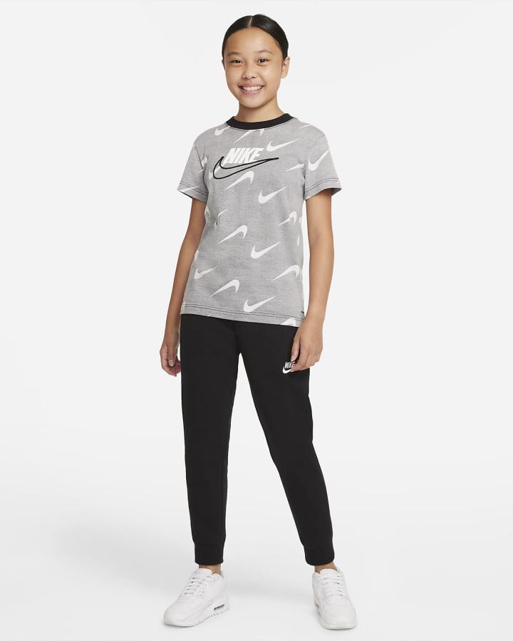 Camiseta Nike Sportswear Kids Niña Negras | AFXMZ-6210