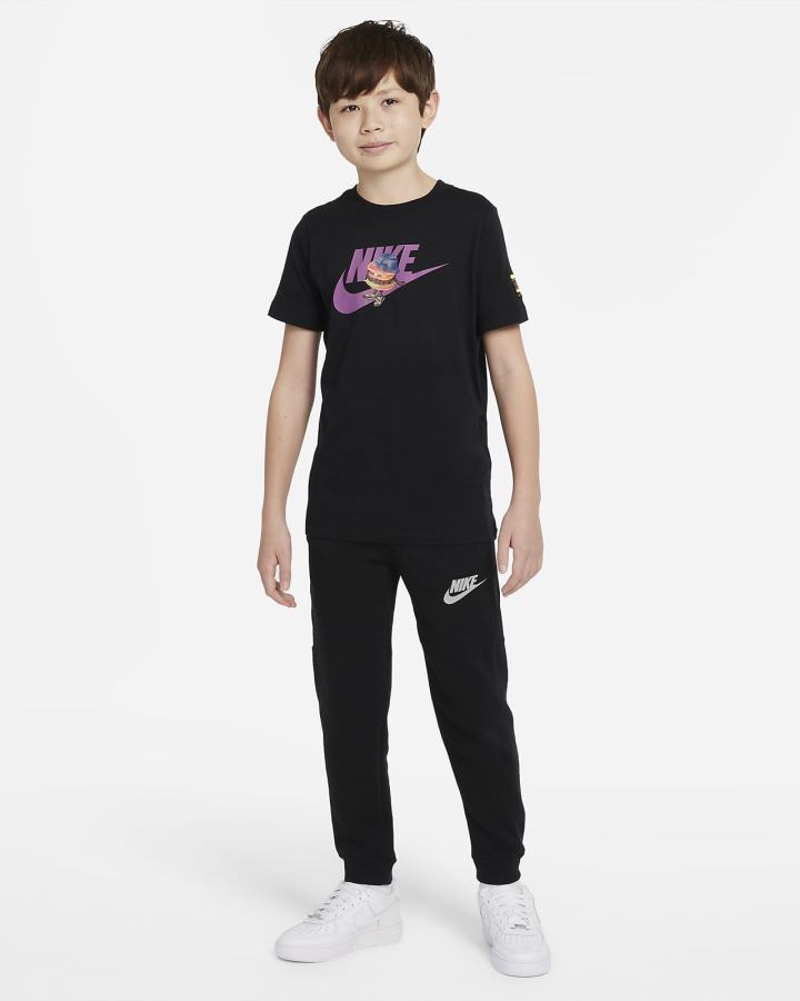 Camiseta Nike Sportswear Kids Niña Negras | BUXPV-7021