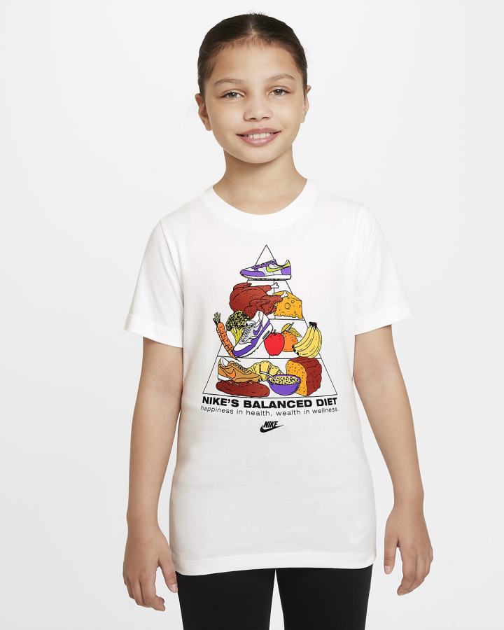 Camiseta Nike Sportswear Kids Niña Negras | QLNBS-7021