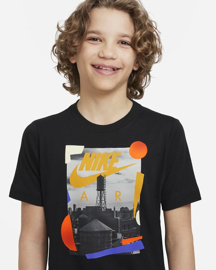 Camiseta Nike Sportswear Kids Niña Negras | XCWPK-0287