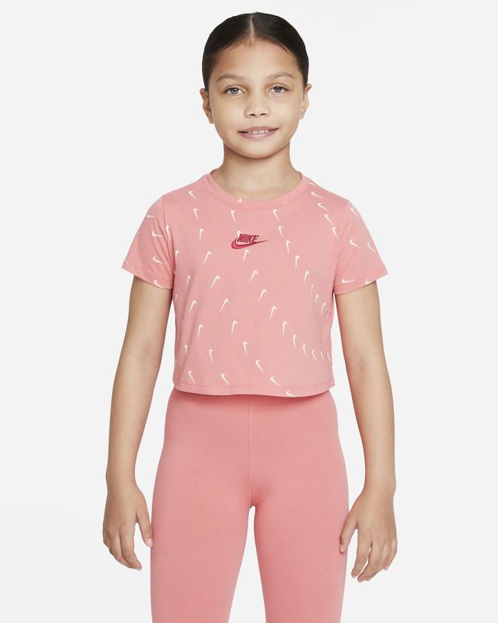Camiseta Nike Sportswear Kids Niña Negras Rosas Azules | YOPAQ-6591