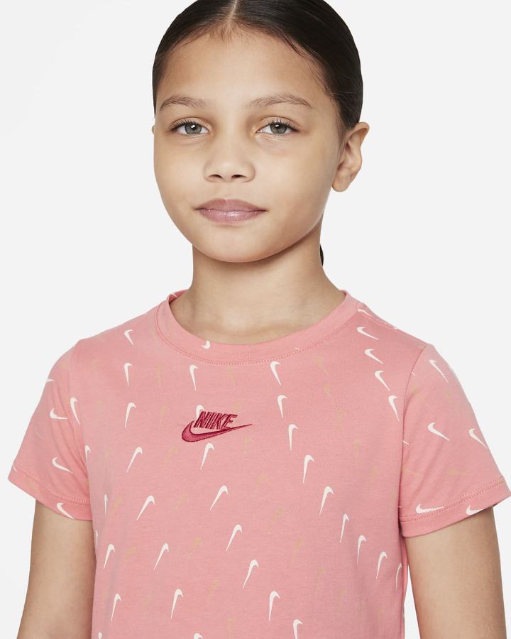 Camiseta Nike Sportswear Kids Niña Rosas Azules Rosas | KPWMU-0178