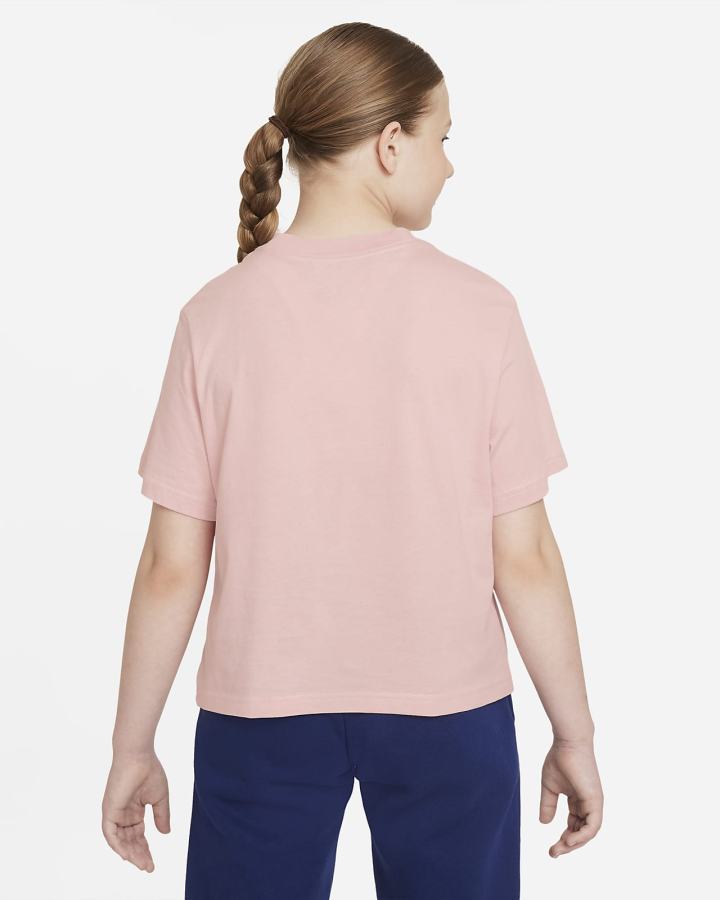 Camiseta Nike Sportswear Kids Niña Rosas Azul Marino | RJDHS-7532