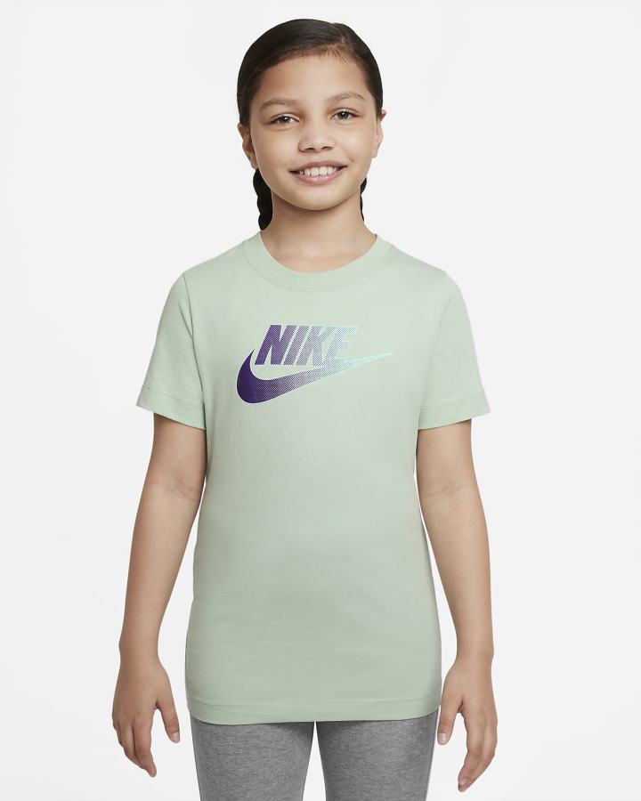Camiseta Nike Sportswear Kids Niña Verde | QGTYX-9763
