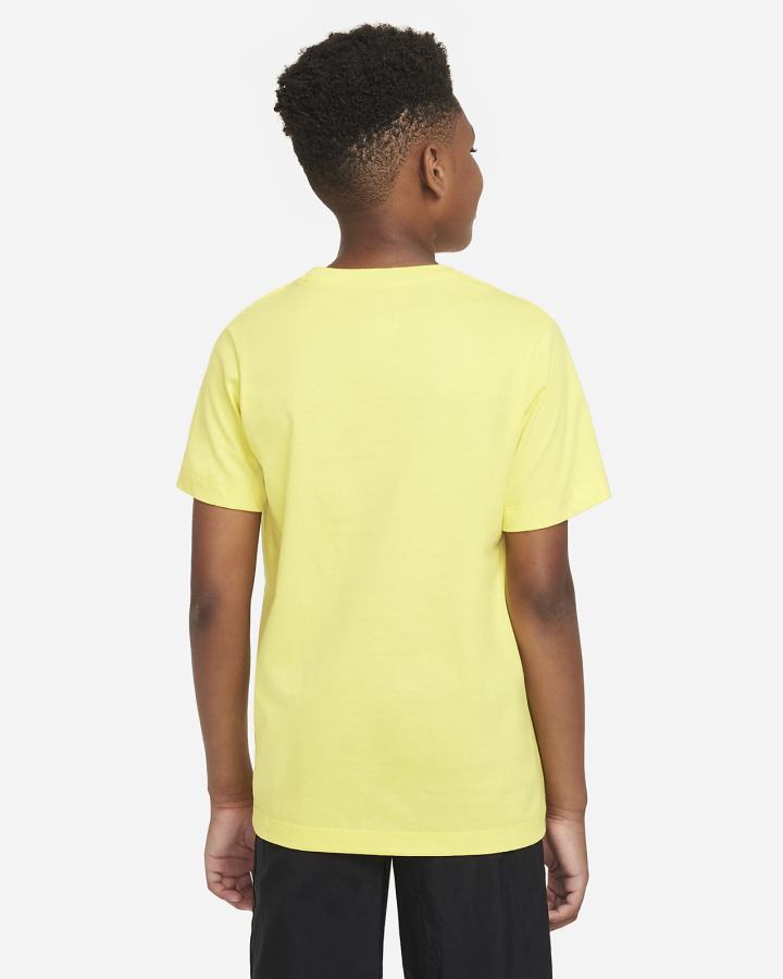 Camiseta Nike Sportswear Kids Niño Amarillo | KAYWS-8643