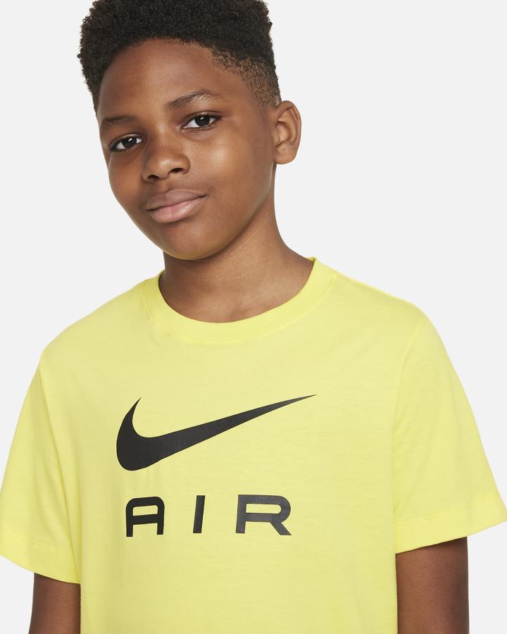 Camiseta Nike Sportswear Kids Niño Amarillo | KAYWS-8643